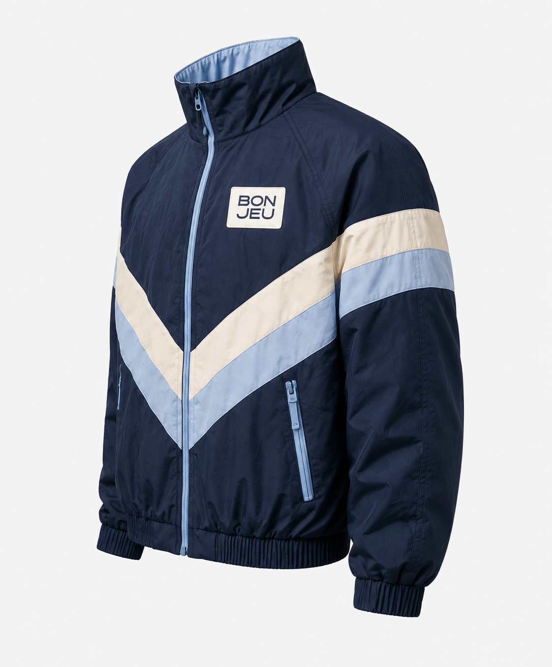 V Chevron Windbreaker — Three-quarter